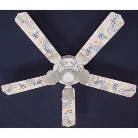 CEILING FAN DESIGNERS Ceiling Fan Designers 52FAN-MLB-LAD 52 in. MLB Los Angeles Dodgers Baseball Ceiling Fan 52FAN-MLB-LAD